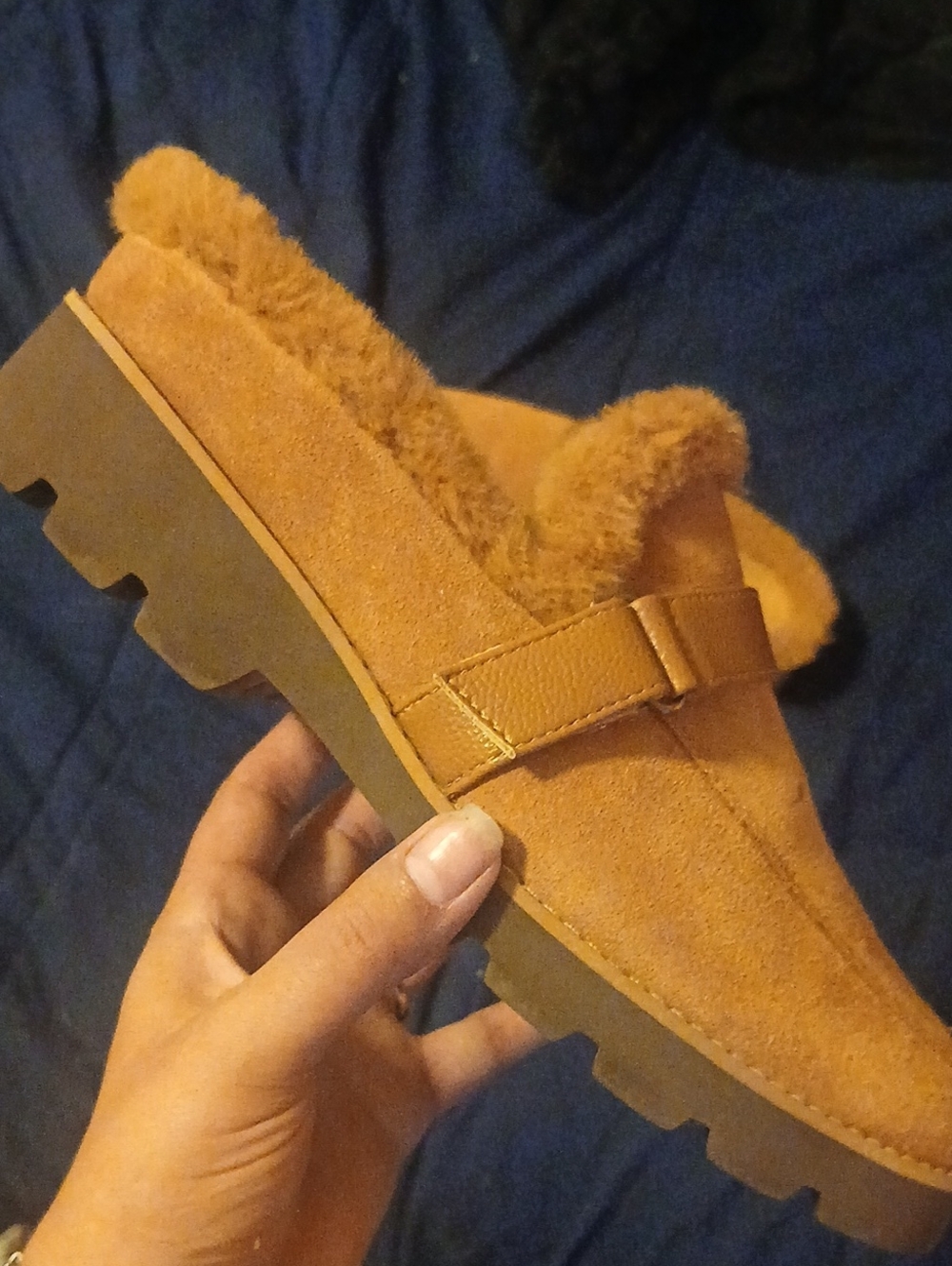 Vionic Womens Charm Kailen Faux Shearling Fuzzy Mules Size 7 - Picture 11 of 16